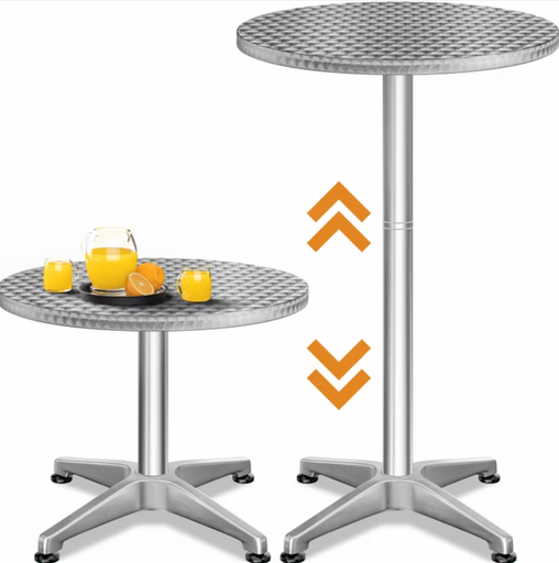 Table de bar en alu Ø60cm